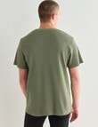 Tarnish Waffle Tee, Khaki product photo View 02 S