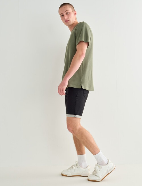 Tarnish Waffle Tee, Khaki product photo View 03 L