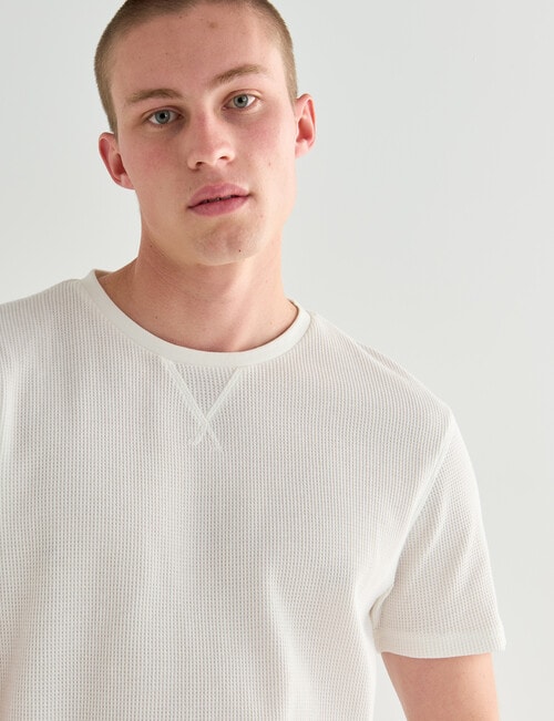 Tarnish Waffle Tee, White product photo View 04 L