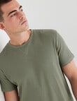 Tarnish Waffle Tee, Khaki product photo View 04 S