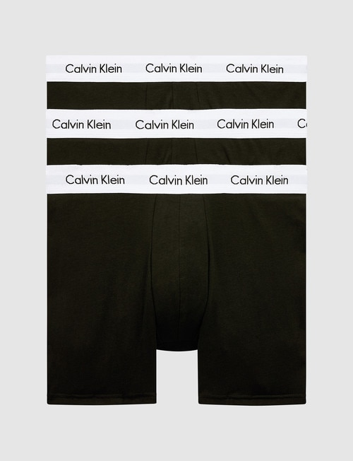 Calvin Klein Cotton Stretch Boxer Brief, 3-Pack, Black product photo