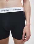 Calvin Klein Cotton Stretch Boxer Brief, 3-Pack, Black product photo View 04 S
