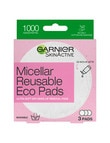 Garnier Micellar Reusable Eco Pads, 3 Pads product photo