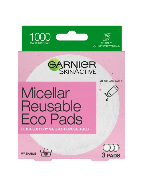 Garnier Micellar Reusable Eco Pads, 3 Pads product photo