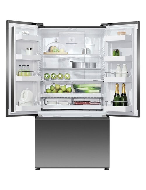 Fisher & Paykel 614L French Door Fridge Freezer, Black, RF610ANUB5 product photo View 02 L