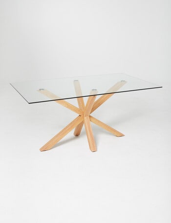 LUCA Zuri Rectangle Dining Table, Natural product photo