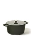 Capital Kitchen Element Cast Iron Casserole, Green, 24cm, 4L product photo