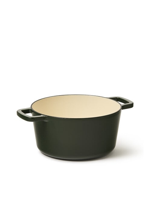Capital Kitchen Element Cast Iron Casserole, Green, 24cm, 4L product photo View 02 L