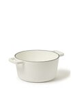 Capital Kitchen Element Cast Iron Casserole, White, 24cm, 4L product photo View 02 S