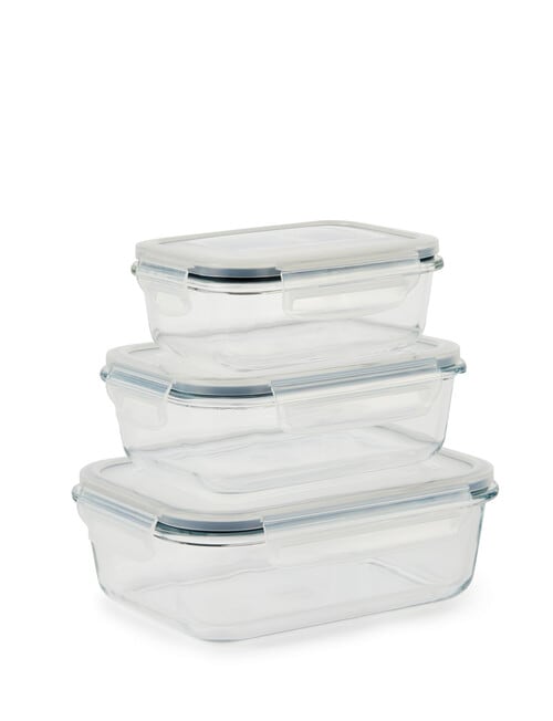 Cuisine::pro Pure Glass Storage Container, Set of 3 product photo