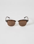 Gasoline Tortoiseshell Sunglasses, Brown product photo View 02 S