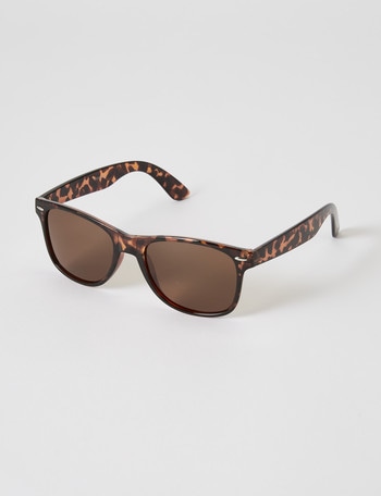Gasoline Classic Frame Tortoiseshell Sunglasses, Brown product photo