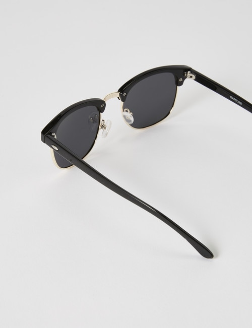 Gasoline Frameless Sunglasses, Shiny Black product photo View 03 L