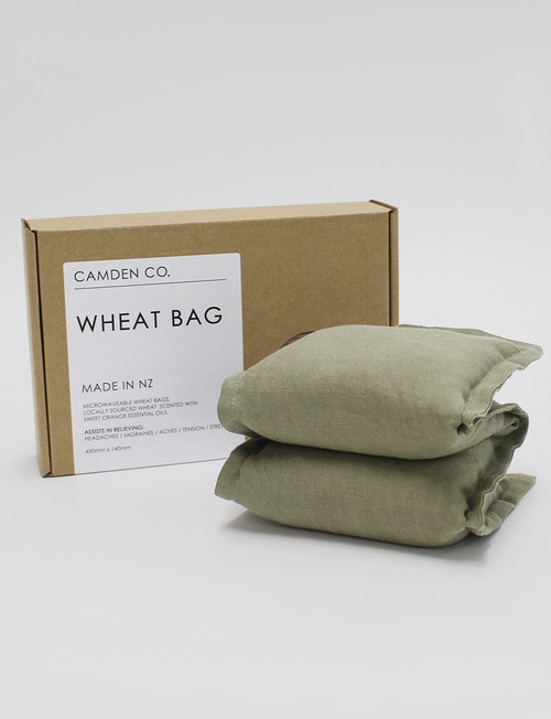 Camden Co Wheat Bag, Linen Green Moss product photo