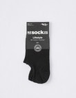 NZ Sock Co. Mesh Cotton/Coolmax Liner Sock, Black product photo View 02 S