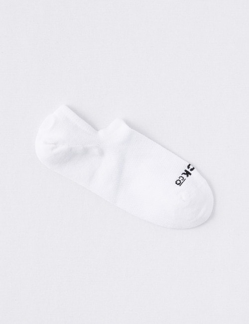 NZ Sock Co. Mesh Coolmax Cotton Liner Socks, White product photo