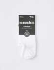 NZ Sock Co. Mesh Coolmax Cotton Liner Socks, White product photo View 02 S