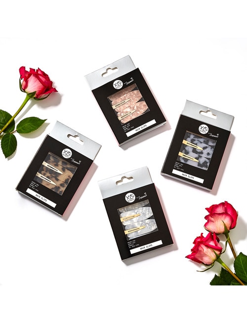 xoBeauty Hair Clips, 4-Pack, All Day Rose product photo View 05 L