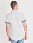 Tarnish Double Layer Dot Shirt, White product photo View 02 S