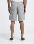 Chisel Elastic Waist Cargo Short, Light Grey product photo View 02 S
