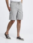Chisel Elastic Waist Cargo Short, Light Grey product photo