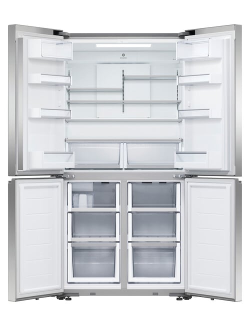 Fisher & Paykel 538L Quad Door Fridge Freezer with Ice & Water, Stainless Steel, RF605QNUVX1 product photo View 02 L