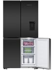 Fisher & Paykel 605L Quad Door Fridge With Ice & Water, Black, RF605QZUVB1 product photo View 02 S
