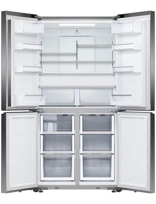 Fisher & Paykel 605L Quad Door Fridge With Ice & Water, Black, RF605QZUVB1 product photo View 03 L