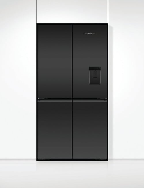 Fisher & Paykel 605L Quad Door Fridge With Ice & Water, Black, RF605QZUVB1 product photo View 05 L