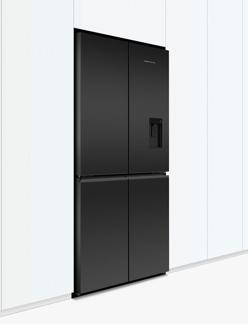 Fisher & Paykel 605L Quad Door Fridge With Ice & Water, Black, RF605QZUVB1 product photo View 06 L