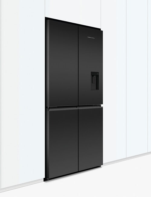 Fisher & Paykel 605L Quad Door Fridge With Ice & Water, Black, RF605QZUVB1 product photo View 06 L