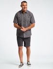 Kauri Trail Technical Explorer Cargo Short, Charcoal product photo View 03 S