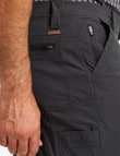 Kauri Trail Technical Explorer Cargo Short, Charcoal product photo View 04 S