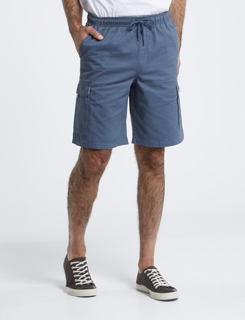 Chisel Elastic Waist Cargo Short, Light Blue product photo