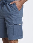 Chisel Elastic Waist Cargo Short, Light Blue product photo View 04 S