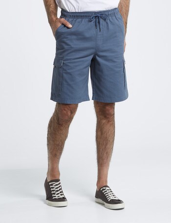 Chisel Elastic Waist Cargo Short, Light Blue product photo