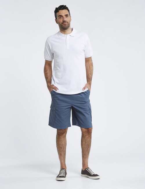 Chisel Elastic Waist Cargo Short, Light Blue product photo View 03 L