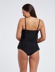 Zest Resort Essential Laser-Cut Tankini Top, Black product photo View 02 S