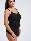 Zest Resort Essential Laser-Cut Tankini Top, Black product photo View 04 S