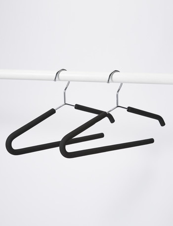 Haven Essentials Cintre Foam Hanger with Black Bar, Set-of-2 product photo