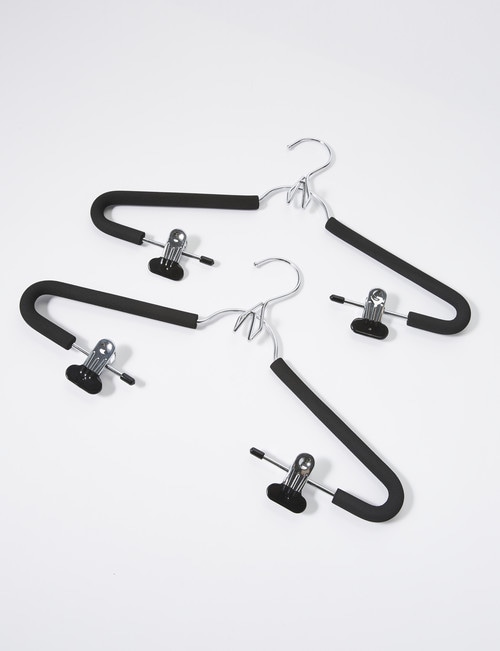 Haven Essentials Cintre Foam Hanger with Clips, Set-of-2 product photo View 03 L