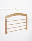 Haven Essentials Cintre Wood 4-Division Hanger product photo