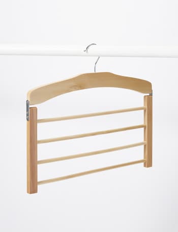 Haven Essentials Cintre Wood 4-Division Hanger product photo