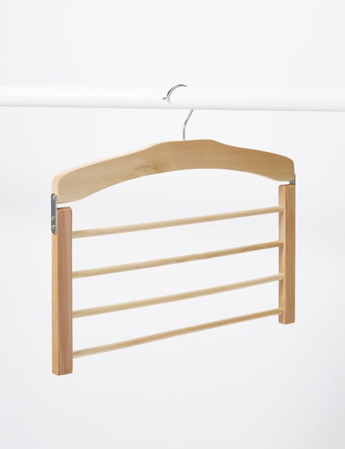 Haven Essentials Cintre Wood 4-Division Hanger product photo