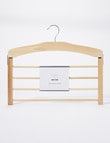 Haven Essentials Cintre Wood 4-Division Hanger product photo View 04 S