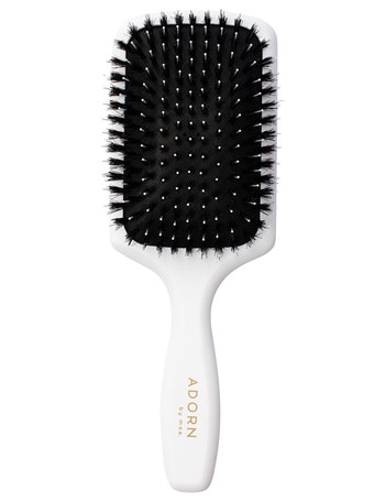 Adorn by Mae Natural Bristle Paddle Brush, White product photo