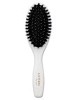 Adorn by Mae Natural Bristle Oval Pad Brush, White product photo