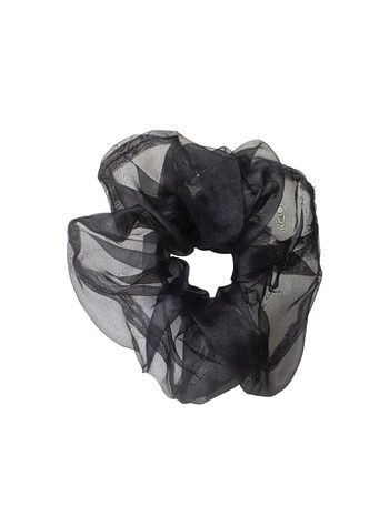 Adorn by Mae Elastic Scrunchie, Extra Large, Organza Black product photo