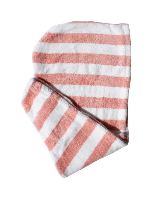 Simply Essential Quick Dry Hair Turban, Candy Stripe product photo View 02 L