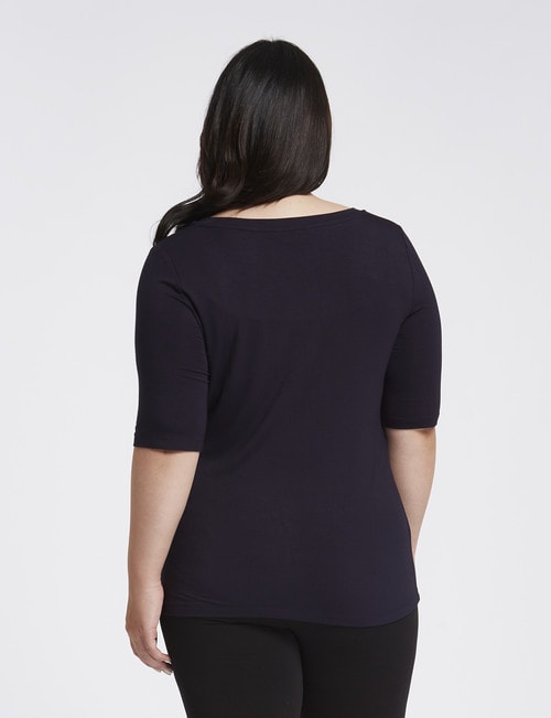 Bodycode Curve Ballet-Sleeve Slimline Top, Eclipse product photo View 02 L